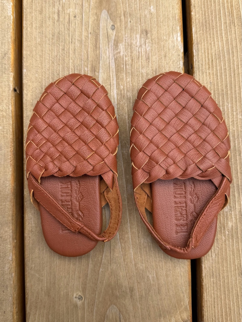 The Simple Folk The Woven Sandal in Brown Genuine Leather Size 7 NWOT